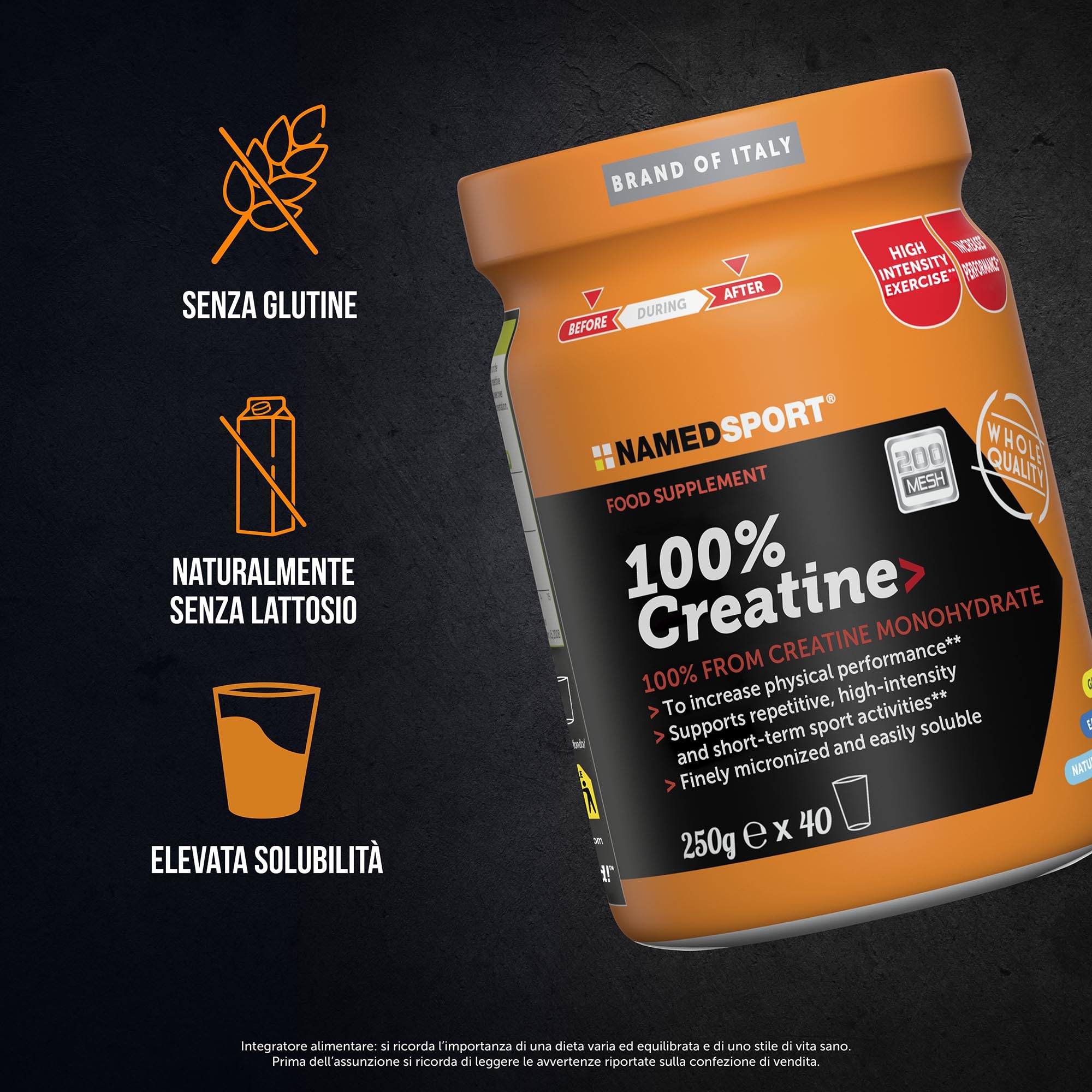 namedsport-superfood-creatina-monoidrato-pura-200-mesh-polvere-250g image 5