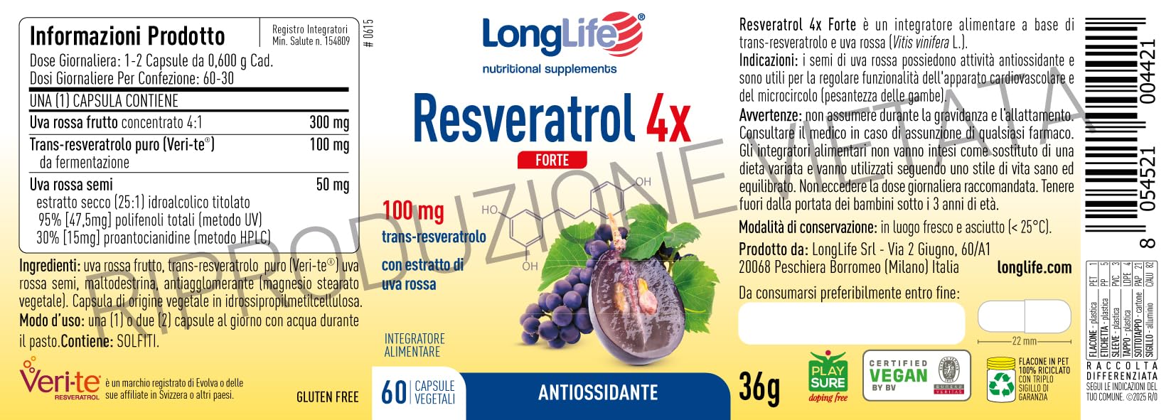 longlife-resveratrol-4x-forte-con-veri-te-60-capsule-vegane image 3