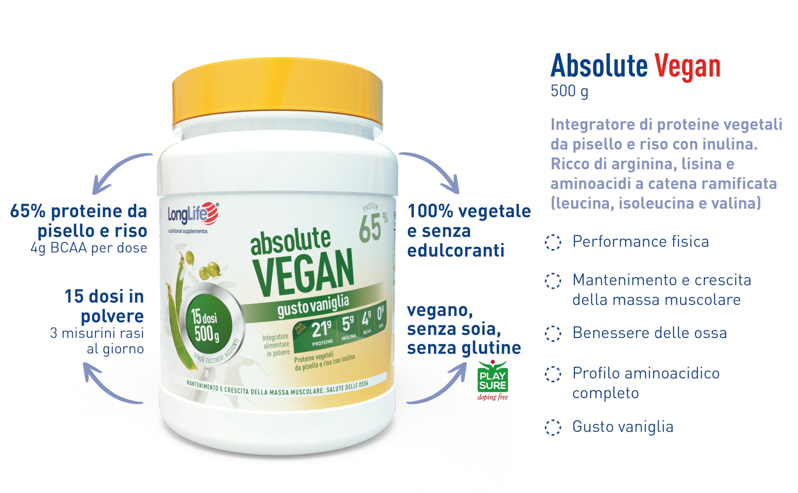 longlife-absolute-vegan-proteine-vegetali-pisello-e-riso-64-vaniglia-15-dosi-veg image 4