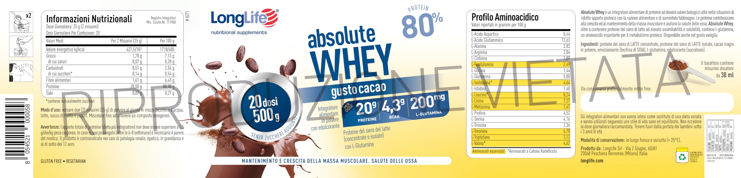 longlife-absolute-whey-cacao-proteine-siero-latte-80-20-dosi image 3
