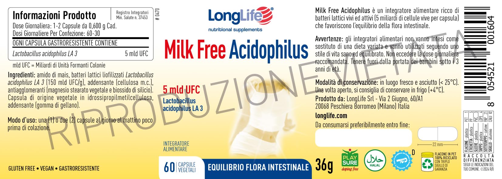 longlife-milk-free-acidophilus-probiotico-5-miliardi-ufc-capsule-gastroresistent image 3