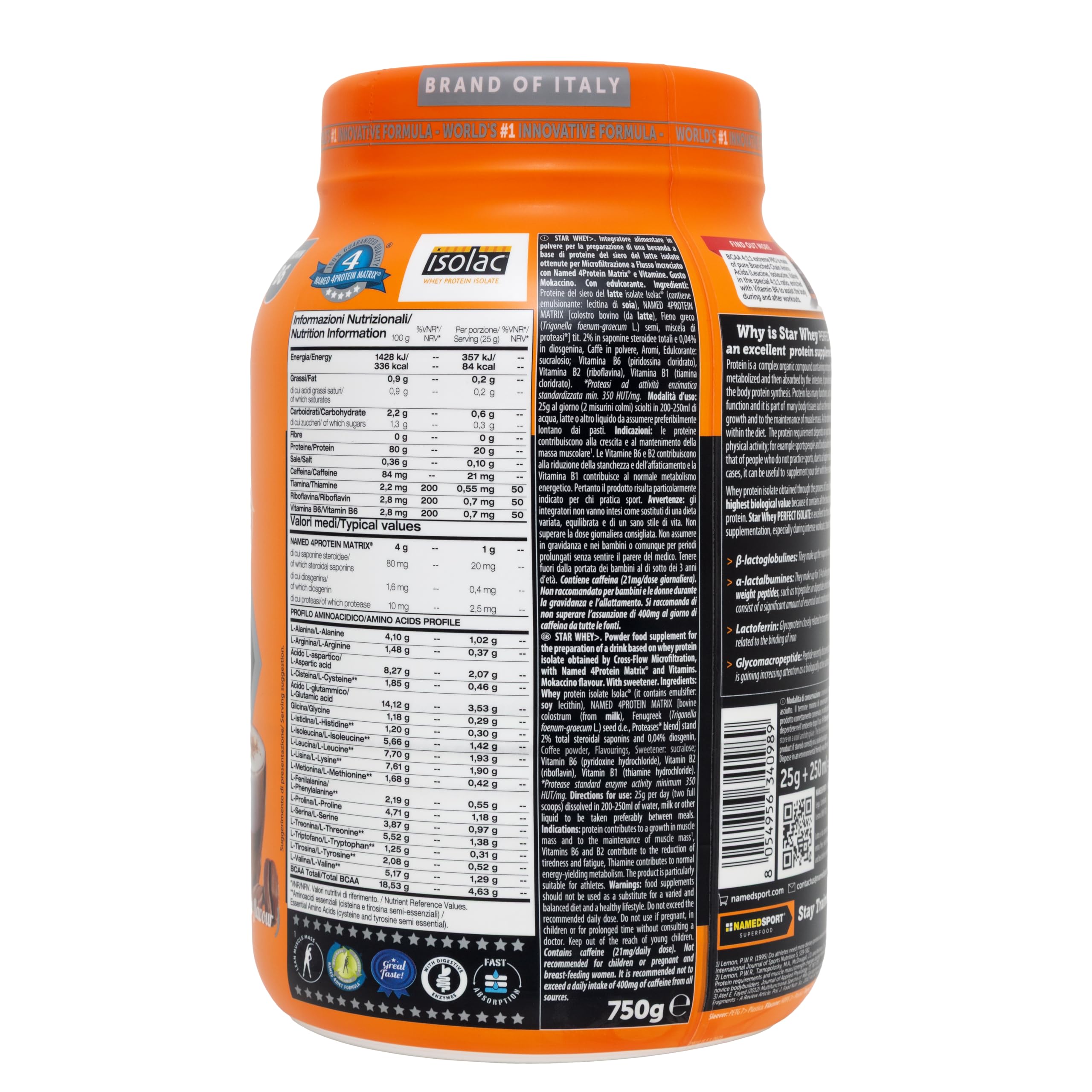 namedsport-star-whey-isolate-proteine-cookies-cream-750g image 8