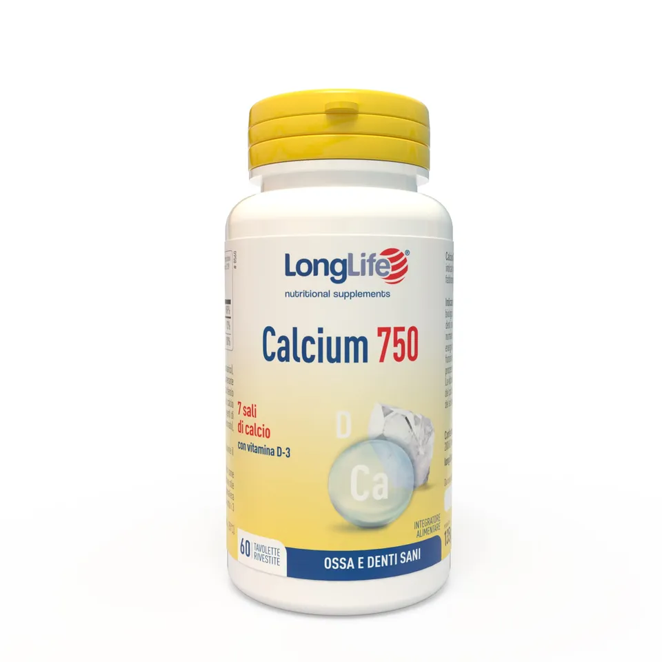 longlife-calcium-750-mg-vitamina-d3-integratore-ossa-in-tavolette image 1