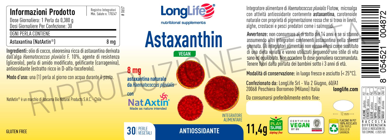 longlife-astaxanthin-vegan-8-mg-integratore-astaxantina-naturale-nataxtin-1-mese image 3