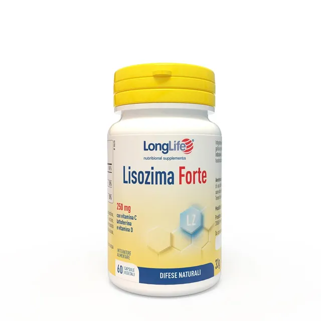 longlife-lisozima-forte-250-mg-lisozima-vitamina-c-lattoferrina-e-d3-capsule-gas image 1