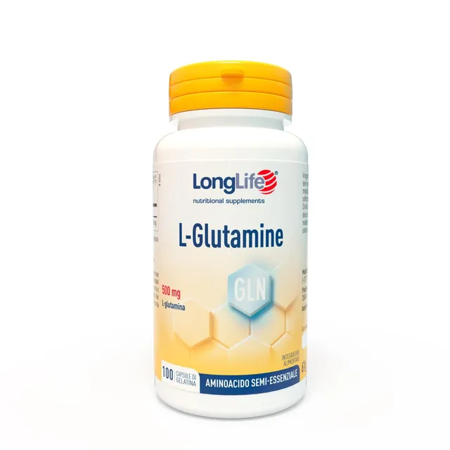 longlife-l-glutamine-500-mg-aminoacido-per-turnover-proteico-100-capsule image 1