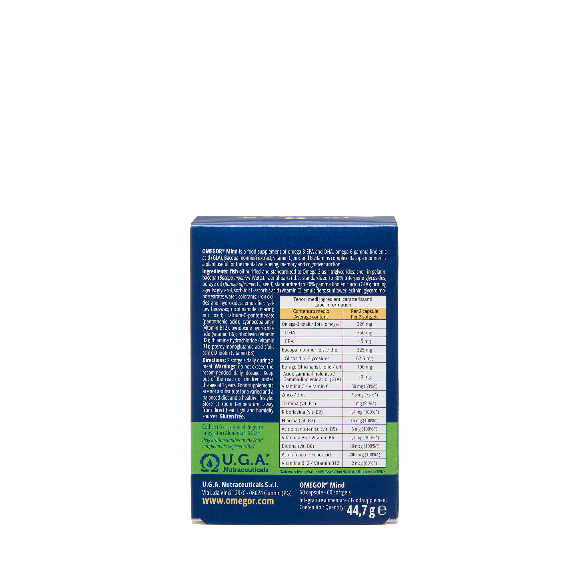 omegor-mind-integratore-omega-3-bacopa-memoria-60-capsule image 3