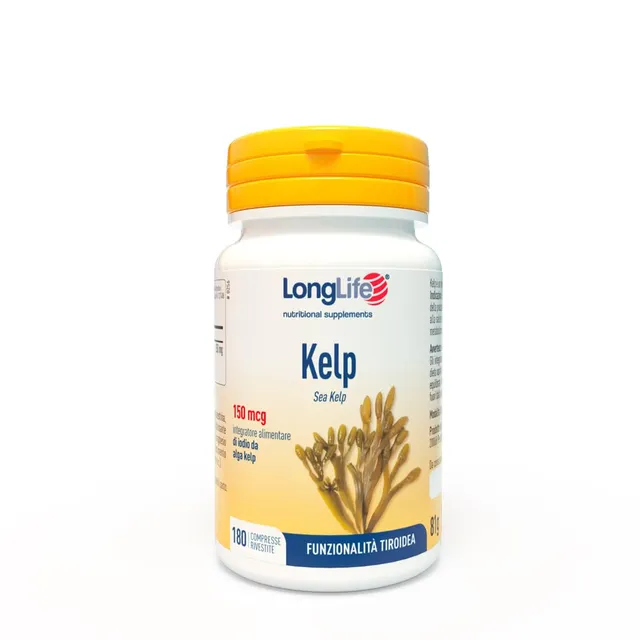 longlife-kelp-integratore-iodio-da-fucus-vesiculosus-180-compresse image 1