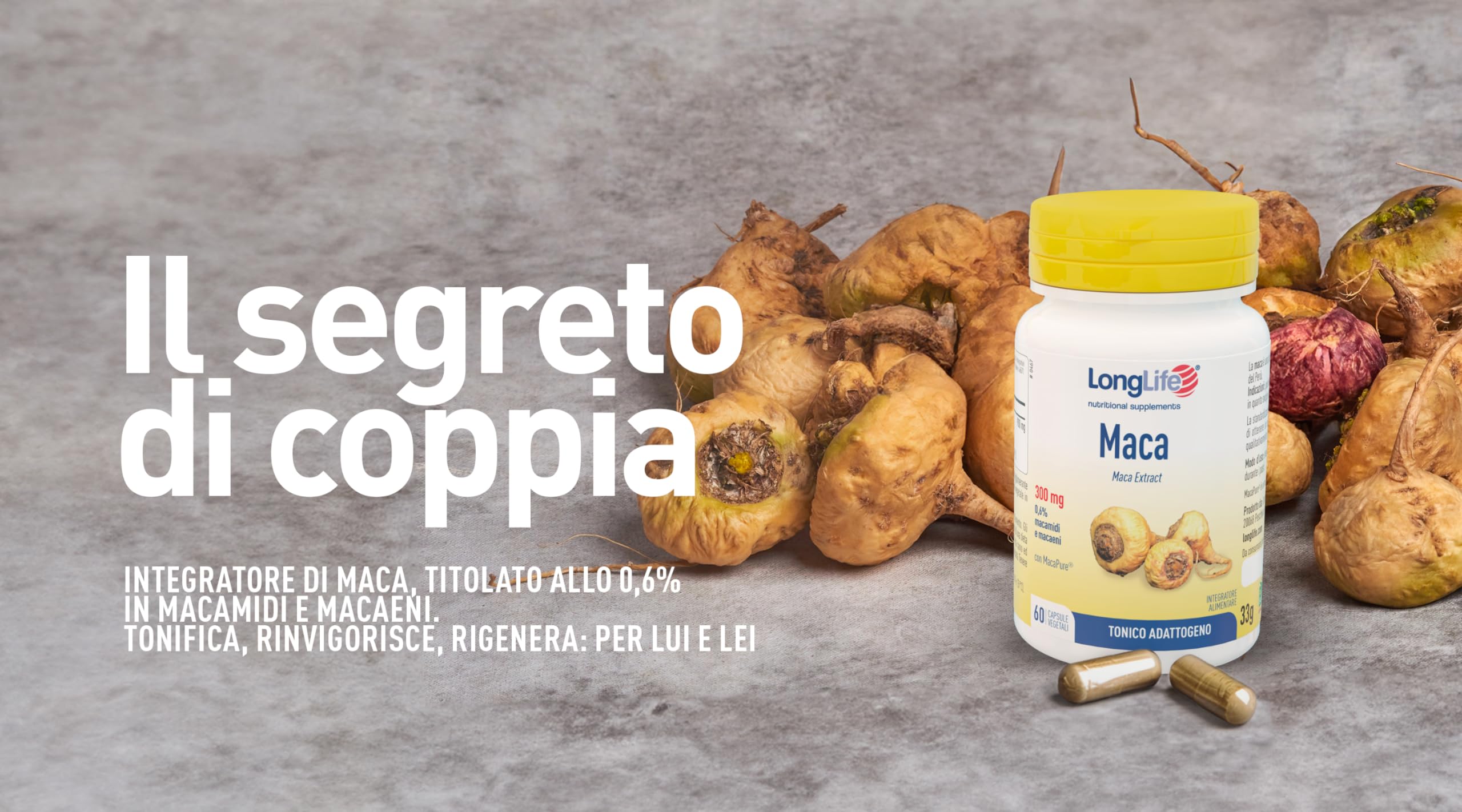 longlife-maca-macapure-900-mg-tonico-adattogeno-60-capsule-vegetali image 2