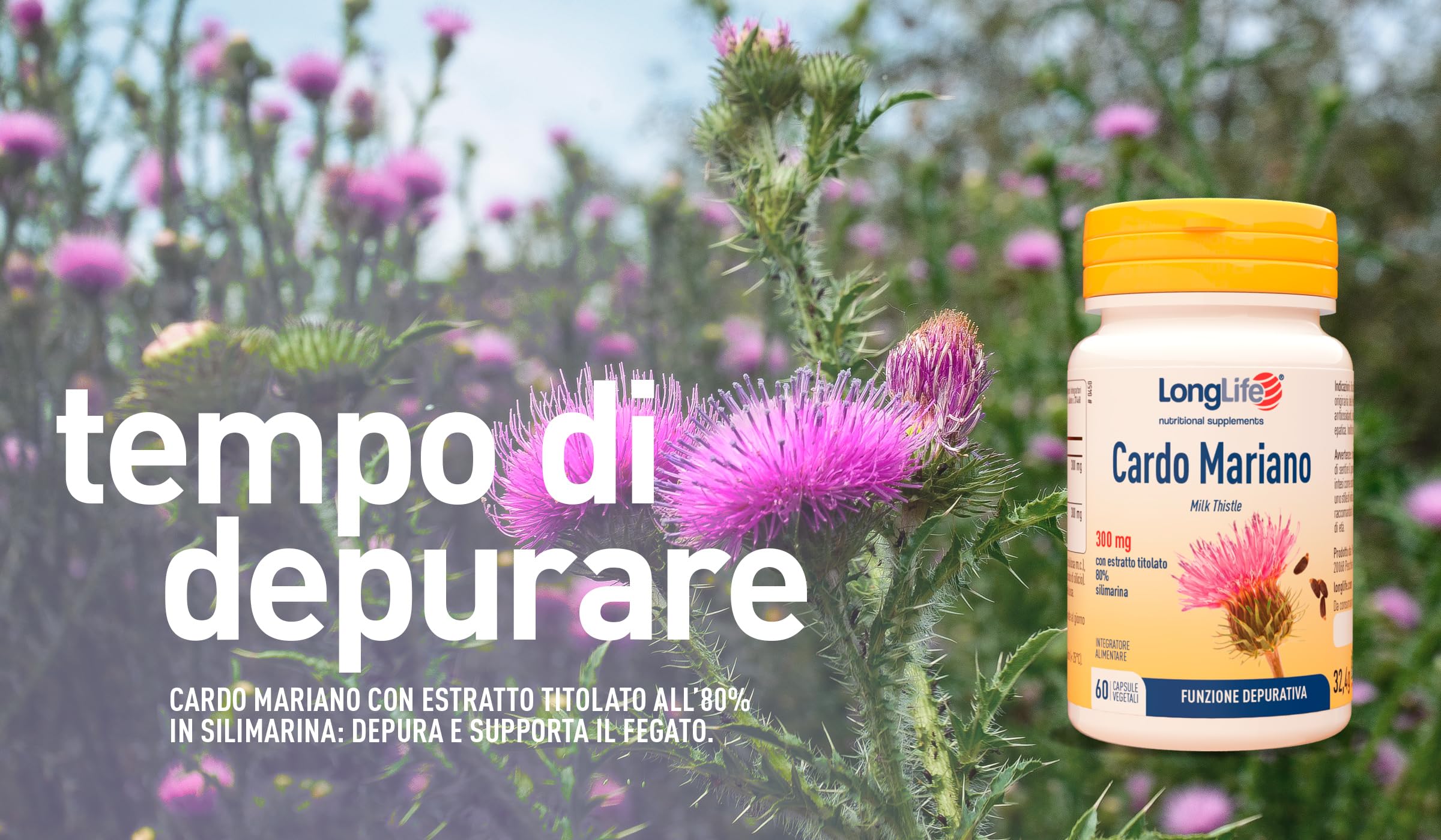 longlife-cardo-mariano-300-mg-integratore-depurativo-fegato-estratto-titolato-80 image 2