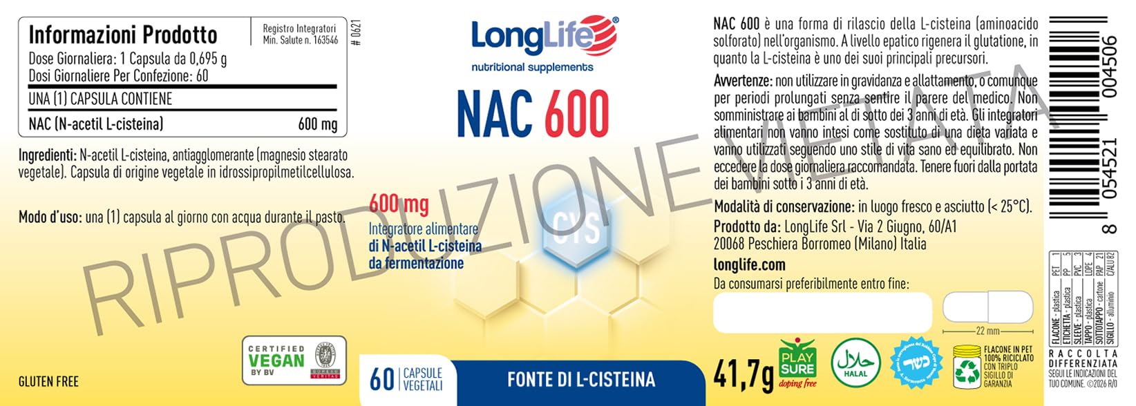 longlife-nac-600-n-acetil-cisteina-antiossidante-vegano image 3